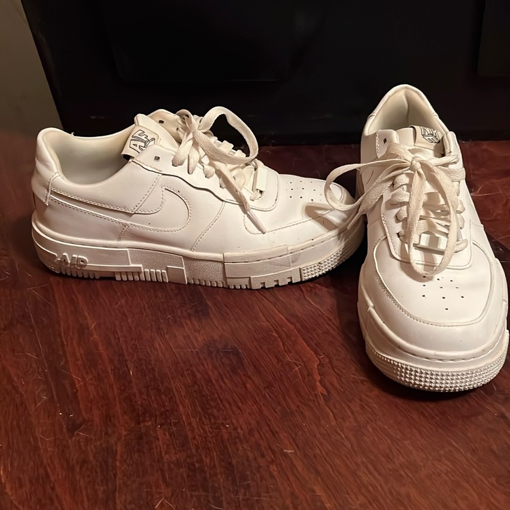 White Nike Air Forces